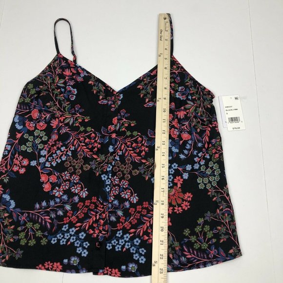 Josie Camisole Tank flora button down Sz S - Picture 5 of 7